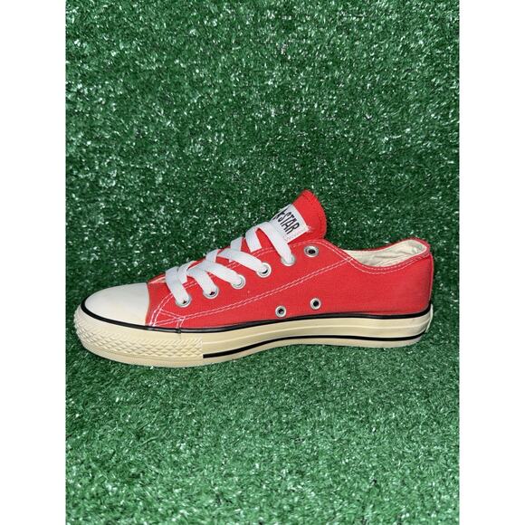 Vintage Converse Made In USA 90s Y2K Chuck Taylor Low Top Red Womens 7.5 Men 5.5 - Picture 9 of 12